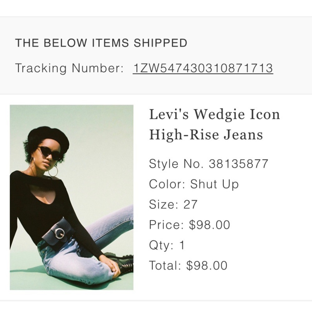 Levi’s High Rise Wedgie fit jeans SIZE 27